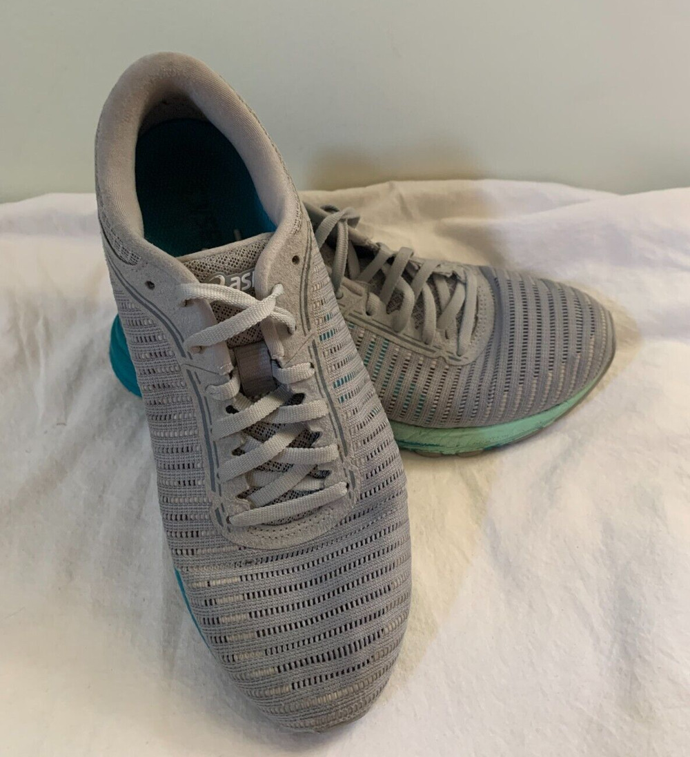 Asics Women's Dynaflyte 2 Womens Size 7.5 Running Shoe Gray Teal FlyteFoam